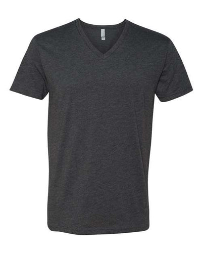 Next Level 6240 Men's CVC V-Neck T-Shirt - Charcoal - front