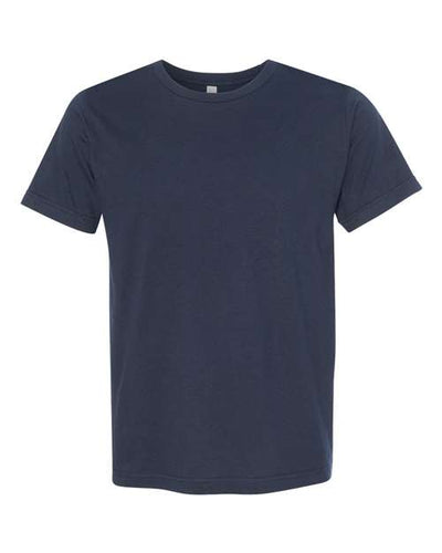 Bayside 5000 Unisex USA-Made Fine Jersey T-Shirt - Navy - front