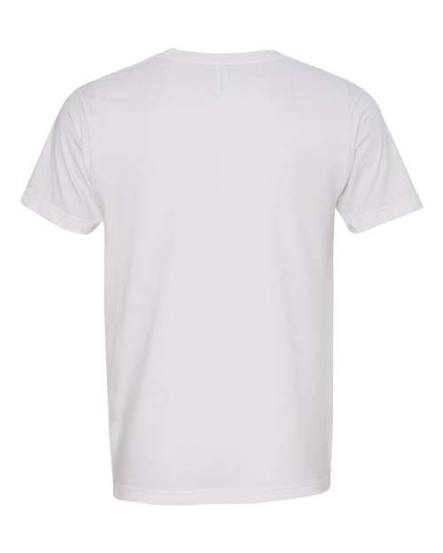 Bayside 5000 Unisex USA-Made Fine Jersey T-Shirt - White - back