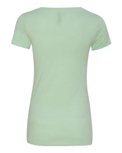 Next Level 6640 Women’s CVC Deep V-Neck T-Shirt - Mint - back
