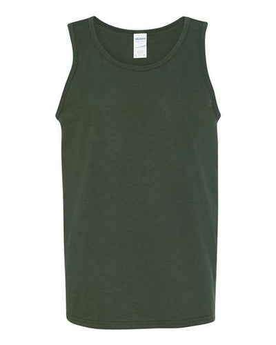 Gildan 5200 Unisex Heavy Cotton Tank Top - Forest Green - front