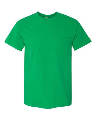 Gildan 5300 Heavy Cotton Pocket T-Shirt - Irish Green - front