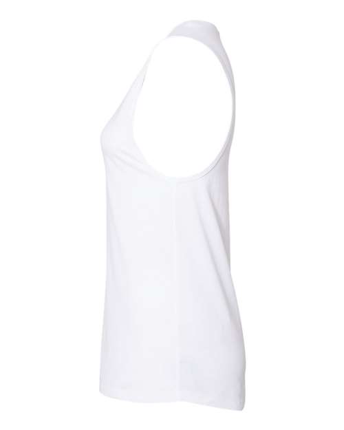BELLA + CANVAS 6003 Women's Jersey Muscle Tank - White - side