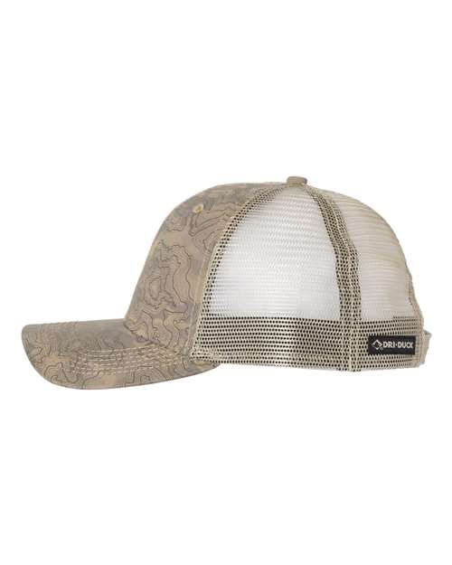 DRI DUCK 3458 Territory Trucker Cap - Khaki - side