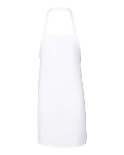 Q-Tees Q4010 Bib Apron - White - front