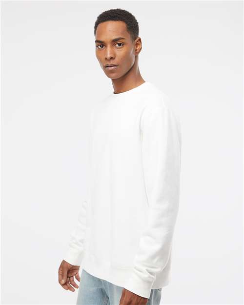 Independent Trading Co. PRM3500 Unisex Midweight Pigment-Dyed Crewneck Sweatshirt - Prepared For Dye - model side