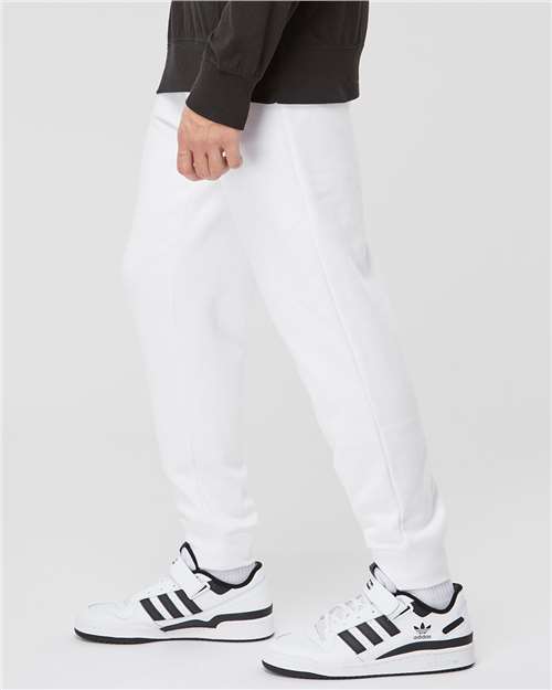 Independent Trading Co. IND20PNT Midweight Fleece Sweatpants - White - model side