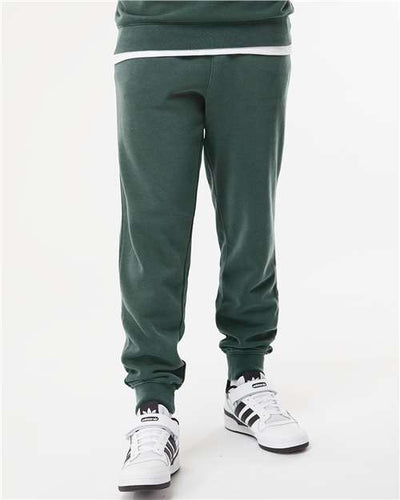 Independent Trading Co. PRM50PTPD Unisex Pigment-Dyed Fleece Sweatpants - Pigment Alpine Green - model front