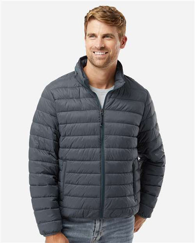 Weatherproof 211136 Men's PillowPac Puffer Jacket - Pewter - model front