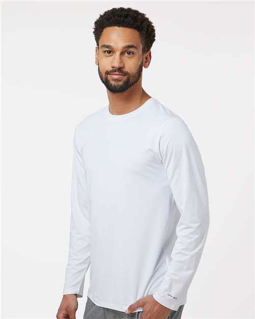 Paragon 222 Unisex Aruba Extreme Performance Long Sleeve T-Shirt - White - model side