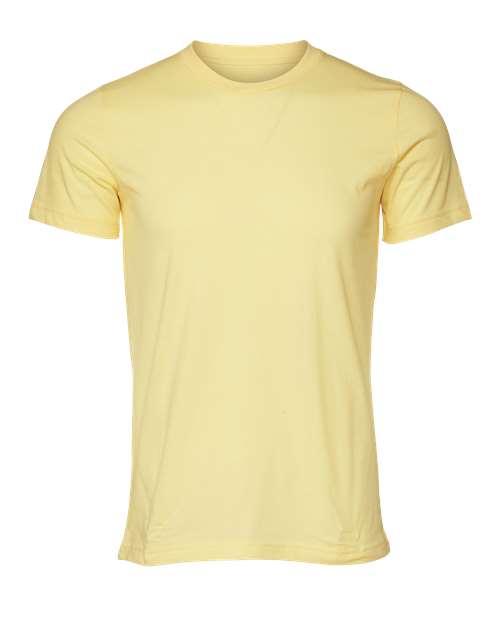 Bella+Canvas 3001CVC Unisex Heather CVC Short Sleeve Tee - Heather French Vanilla - front