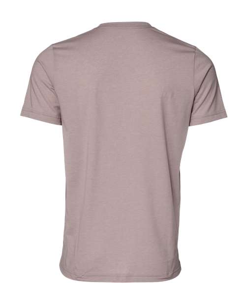 Bella+Canvas 3001CVC Unisex Heather CVC Short Sleeve Tee - Heather Pink Gravel - back