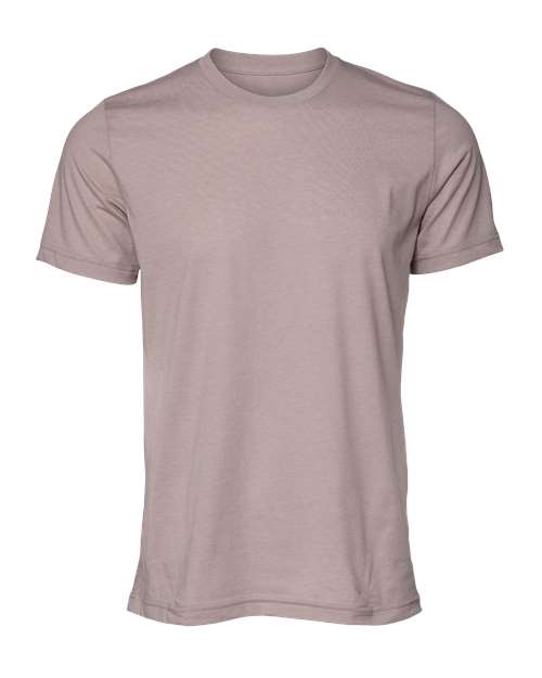 Bella+Canvas 3001CVC Unisex Heather CVC Short Sleeve Tee - Heather Pink Gravel - front