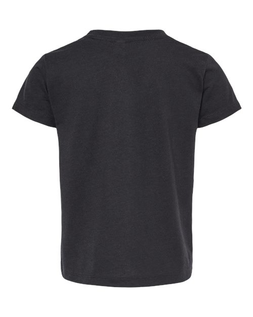BELLA + CANVAS 3413T Toddler Triblend Tee - Solid Black Triblend - back
