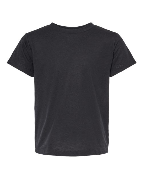 BELLA + CANVAS 3413T Toddler Triblend Tee - Solid Black Triblend - front