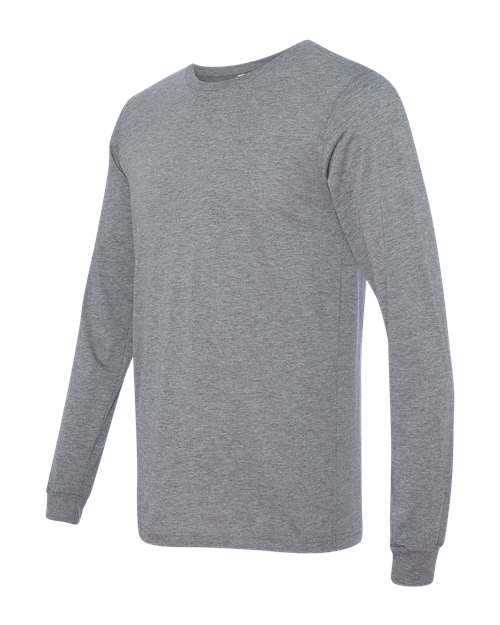 BELLA + CANVAS 3513 Unisex Triblend Long Sleeve Tee - Grey Triblend - side
