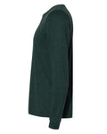 BELLA + CANVAS 3513 Unisex Triblend Long Sleeve Tee - Emerald Triblend - side
