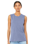 BELLA + CANVAS 6003 Women's Jersey Muscle Tank - Lavender Blue - model front
