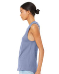 BELLA + CANVAS 6003 Women's Jersey Muscle Tank - Lavender Blue - model side