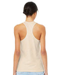 BELLA + CANVAS 6008 Women's Jersey Racerback Tank - Natural - model back