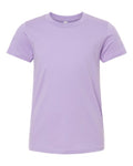Bella + Canvas 3001Y Youth Jersey Tee - Dark Lavender - flat front
