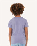 Bella + Canvas 3001Y Youth Jersey Tee - Dark Lavender - model back
