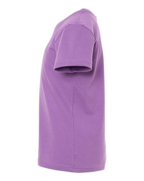 Bella + Canvas 3001Y Youth Jersey Tee - Royal Purple - side