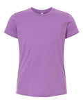Bella + Canvas 3001Y Youth Jersey Tee - Royal Purple - flat front