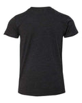 BELLA + CANVAS 3001YCVC Youth CVC Jersey Tee - Black Heather - back