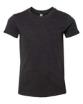 BELLA + CANVAS 3001YCVC Youth CVC Jersey Tee - Black Heather - front