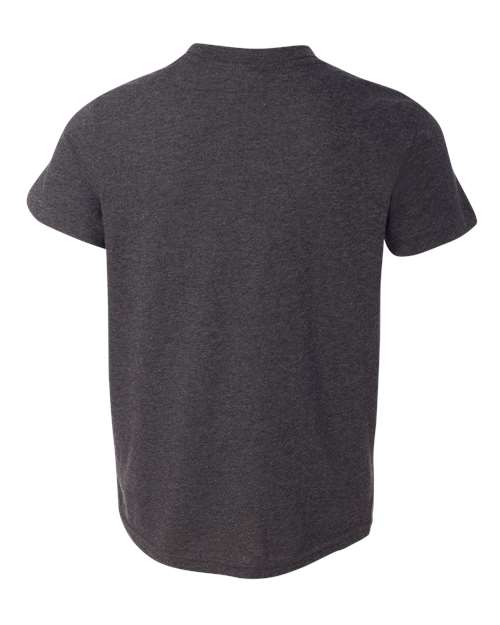 BELLA + CANVAS 3001YCVC Youth CVC Jersey Tee - Dark Grey Heather - back