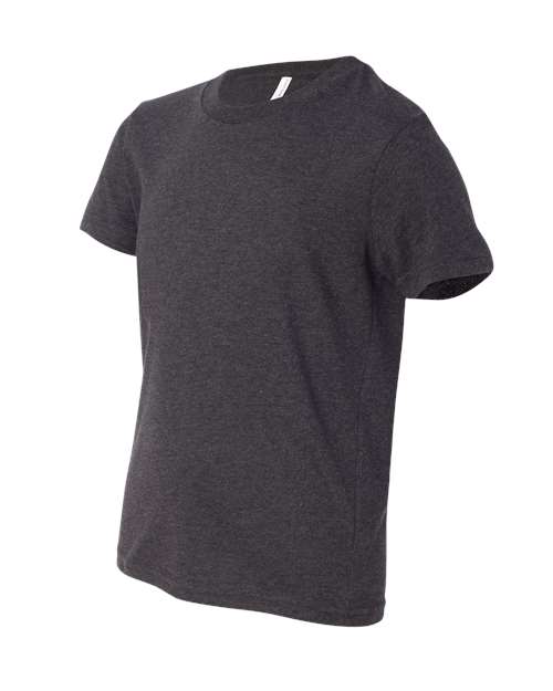BELLA + CANVAS 3001YCVC Youth CVC Jersey Tee - Dark Grey Heather - side