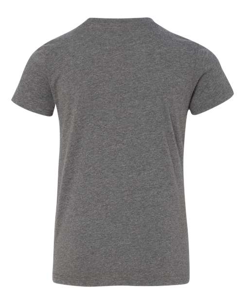 BELLA + CANVAS 3001YCVC Youth CVC Jersey Tee - Deep Heather - back