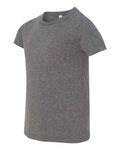 BELLA + CANVAS 3001YCVC Youth CVC Jersey Tee - Deep Heather - side