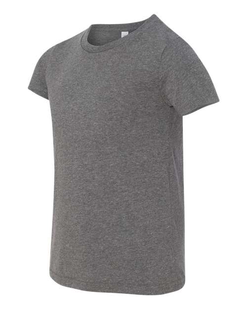 BELLA + CANVAS 3001YCVC Youth CVC Jersey Tee - Deep Heather - side
