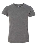 BELLA + CANVAS 3001YCVC Youth CVC Jersey Tee - Deep Heather - front