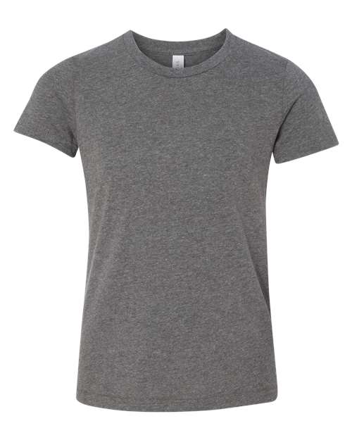 BELLA + CANVAS 3001YCVC Youth CVC Jersey Tee - Deep Heather - front