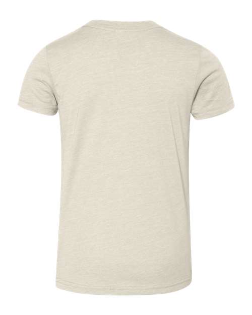 BELLA + CANVAS 3001YCVC Youth CVC Jersey Tee - Heather Dust - back