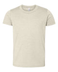 BELLA + CANVAS 3001YCVC Youth CVC Jersey Tee - Heather Dust - front