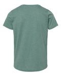 BELLA + CANVAS 3001YCVC Youth CVC Jersey Tee - Heather Dusty Blue - back