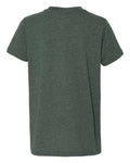 BELLA + CANVAS 3001YCVC Youth CVC Jersey Tee - Heather Forest - back