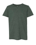 BELLA + CANVAS 3001YCVC Youth CVC Jersey Tee - Heather Forest - front