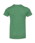 BELLA + CANVAS 3001YCVC Youth CVC Jersey Tee - Heather Grass Green - back