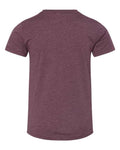 BELLA + CANVAS 3001YCVC Youth CVC Jersey Tee - Heather Maroon - back