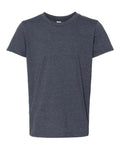 BELLA + CANVAS 3001YCVC Youth CVC Jersey Tee - Heather Navy - front