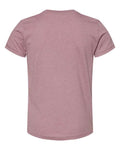 BELLA + CANVAS 3001YCVC Youth CVC Jersey Tee - Heather Orchid - back