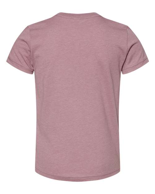 BELLA + CANVAS 3001YCVC Youth CVC Jersey Tee - Heather Orchid - back