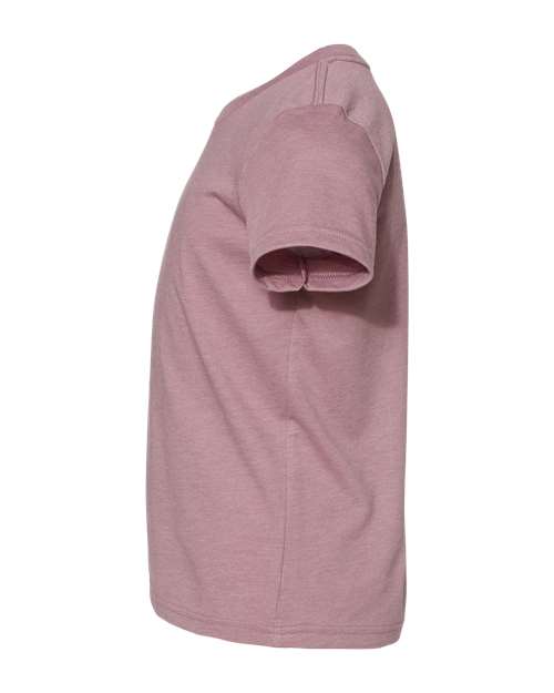 BELLA + CANVAS 3001YCVC Youth CVC Jersey Tee - Heather Orchid - side