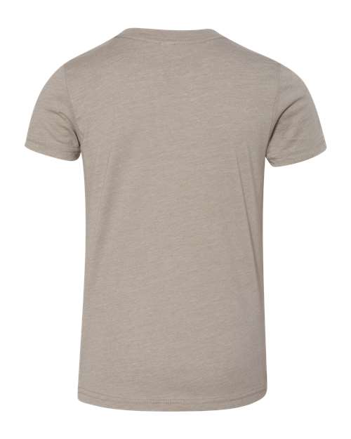 BELLA + CANVAS 3001YCVC Youth CVC Jersey Tee - Heather Stone - back