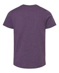 BELLA + CANVAS 3001YCVC Youth CVC Jersey Tee - Heather Team Purple - back